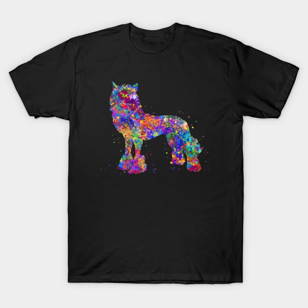 Chinese crested dog watercolor T-Shirt by Yahya Art